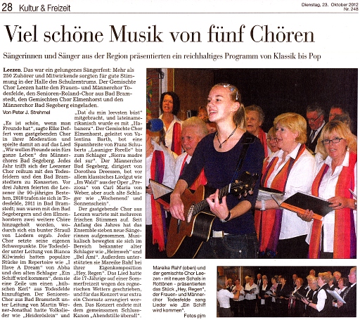 Segeberger Zeitung 23-10-2012  512x455